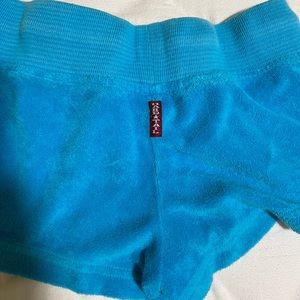 Hardtail bright blue terry cloth shorts